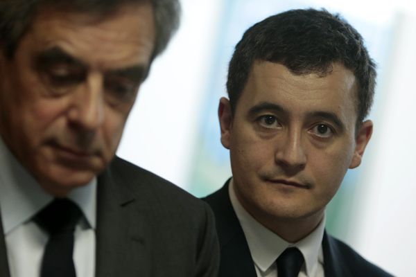 François Fillon et Gérald Darmanin à Tourcoing le 17 février dernier.