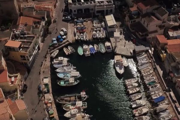 Le vallon des Auffes à Marseille.