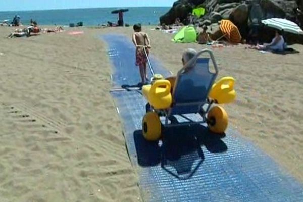 La plage de Mr Hulot est accessible aux handicapés