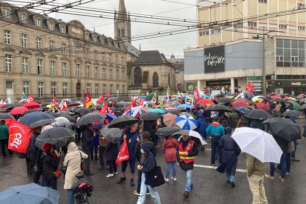 Plusieurs centaines de manifestants à Limoges. 