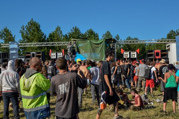 Le teknival de Millau, août 2016.