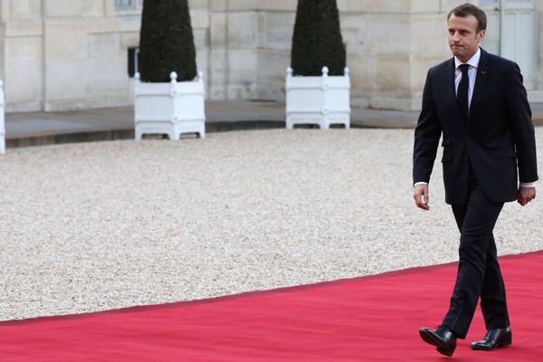 Emmanuel Macron à l'Élysée ce 10 avril 2018