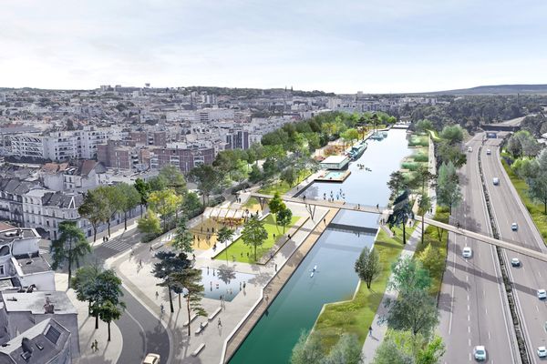 Le plan de réaménagement des Berges de Reims a été dévoilé le 13 novembre 2023.