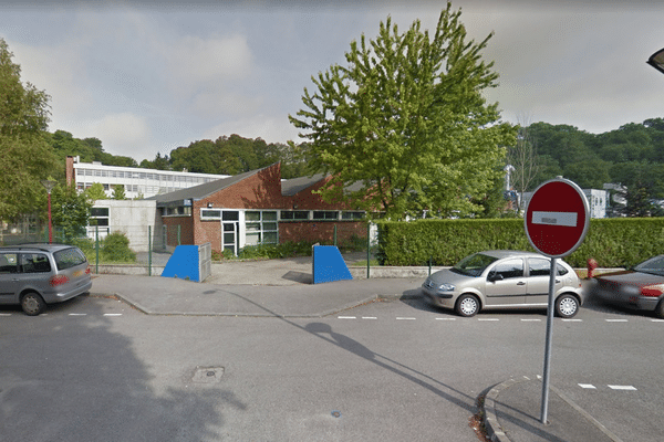 Le lycée Pierre de Coubertin à Bolbec (Seine-Maritime).