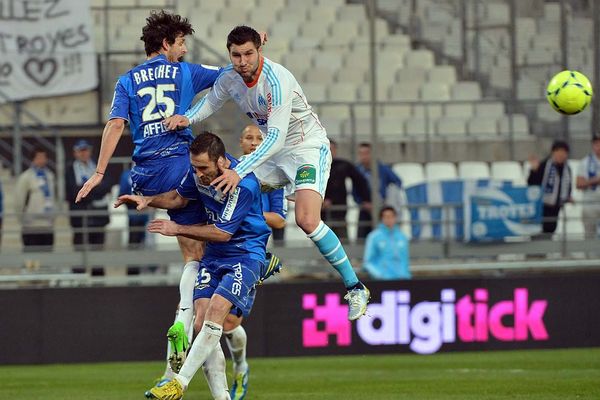 Championnat de France Ligue 1 (L1) Match : Olympique de Marseille (OM) Troyes - au stade Vélodrome