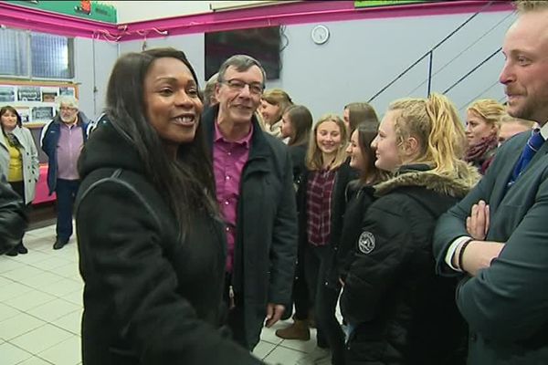 Visite de la ministre des Sports, Laura Flessel, à Tomblaine et Nancy