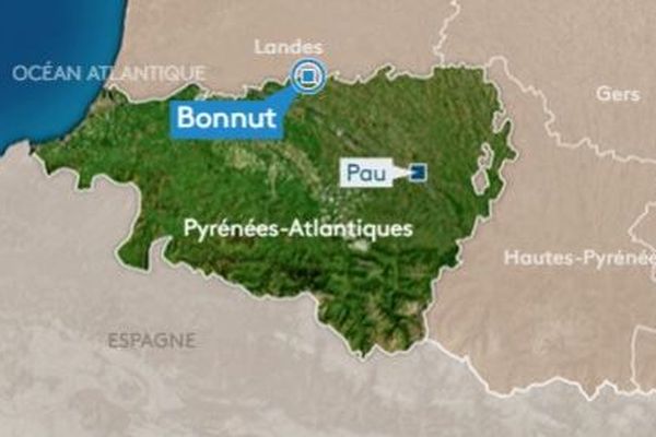 C'est sur la route du bourg, à Bonnut, que le drame s'est produit. 