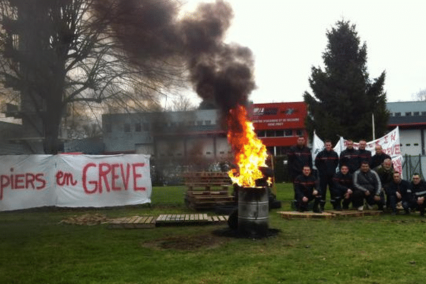 Les pompiers du Centre d'Incendie et de Secours en grève ce jeudi 16 janvier