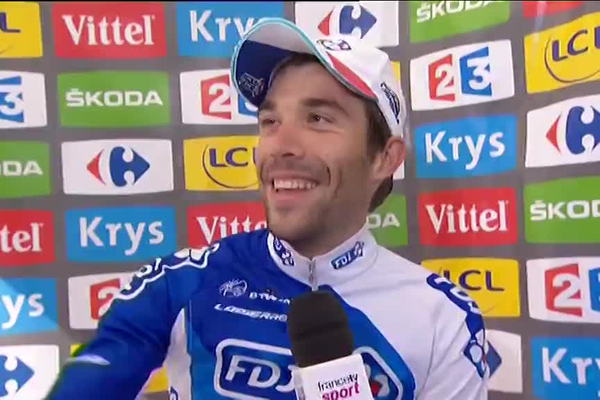 Le sourire de T. Pinot à l'Alpe d'Huez