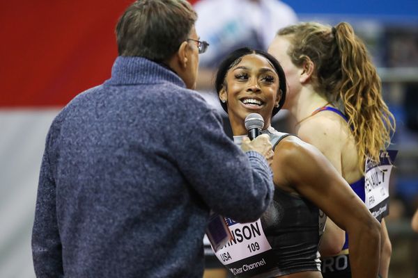 L'Américaine Alaysha Johnson a établi ce mercredi soir un nouveau temps de référence sur le 60 m haies au meeting de Mondeville