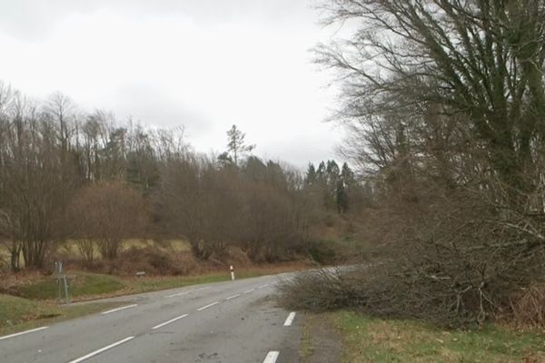 Fortes rafales de vent dans la nuit du vendredi 22 janvier 2021 en Creuse