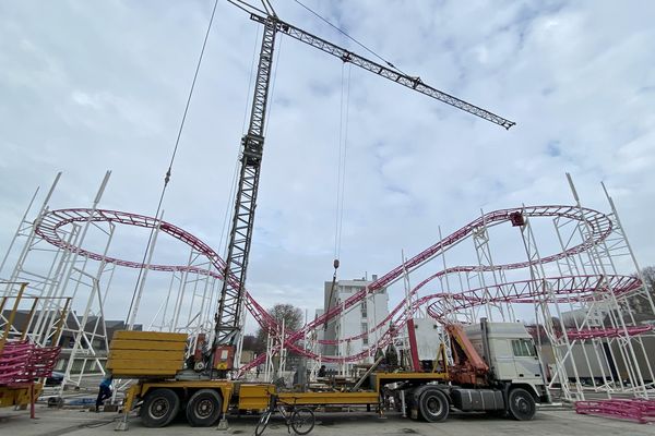 Le démontage de la Foire de mars à Troyes se termine