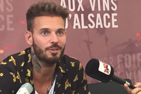 M Pokora en conférence de presse tout à l'heure à Colmar