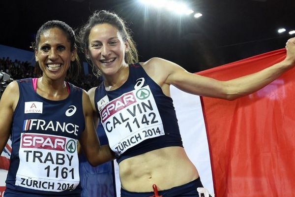 Laila Traby (à gauche) avait remporté la médaille de bronze sur 10 000 m aux derniers championnats d'europe à Zurich.