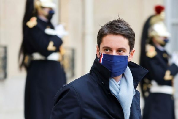 Le porte-parole du gouvernement Gabriel Attal le 6 janvier 2021 à Paris. AFP/ARCHIVES - LUDOVIC MARIN