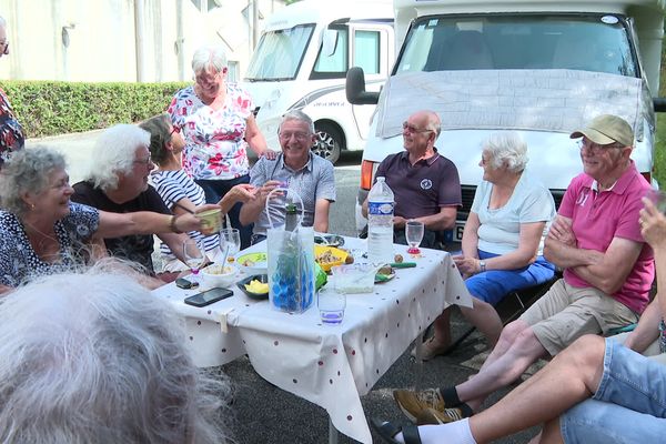 Des membres d'un club de camping caristes ont découvert la Creuse, le 30 août 2024.