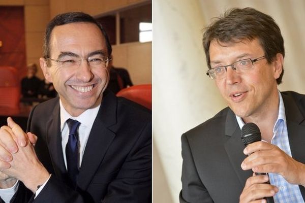 Bruno Retailleau (UMP), président du conseil général de la Vendée et Christophe Clergeau, 1er vice-président du conseil général des Pays de la Loire d'accord pour réindustrialiser les sites de FagorBrand