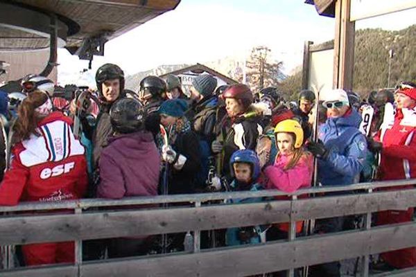 Affluence à Montgenèvre