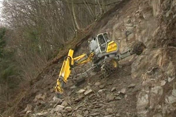 Les travaux vont permettre de rouvrir la route vendredi 