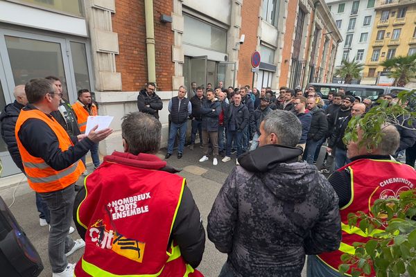 Un TER sur Cinq dans les gares des Alpes-Maritimes ce mardi 09 janvier 2024.