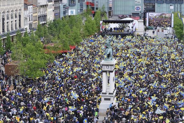 La place de Jaude sera en jaune et bleu samedi 15 juin comme à chaque finale de l'ASM