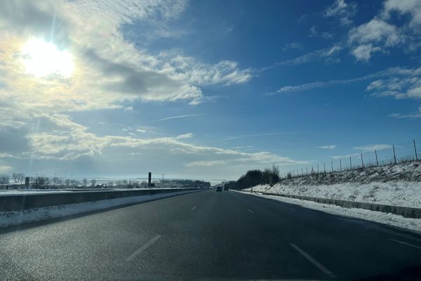 Neige à Amiens