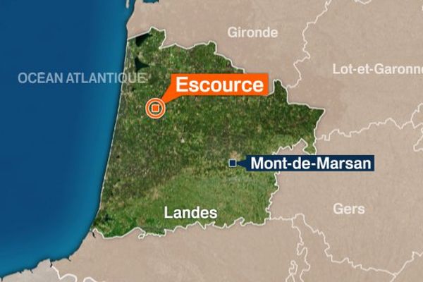 L'accident mortel s'est produit sur la commune d'Escource. 