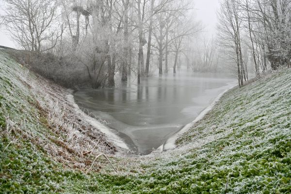 Brouillard givrant en Saône-et-Loire (janvier 2022)