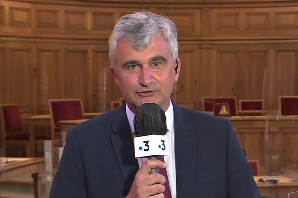 André Accary, le président sortant DVD du conseil départemental de Saône-et-Loire, le dimanche 27 juin 2021.