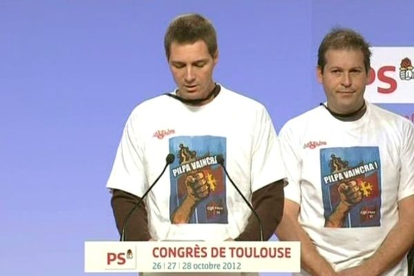 Une délégation de Pilpa à la tribune du congrès du PS à Toulouse