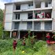 Un immeuble de Monréjeau, en Haute-Garonne, a été particulièrement touché par ce tremblement de terre fictif.