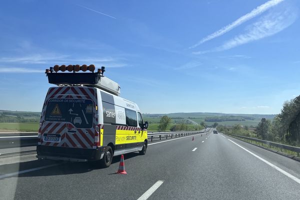 La Sanef va enlever les 32 kilomètres de plots sur l'autoroute A4 entre Paris et Reims.