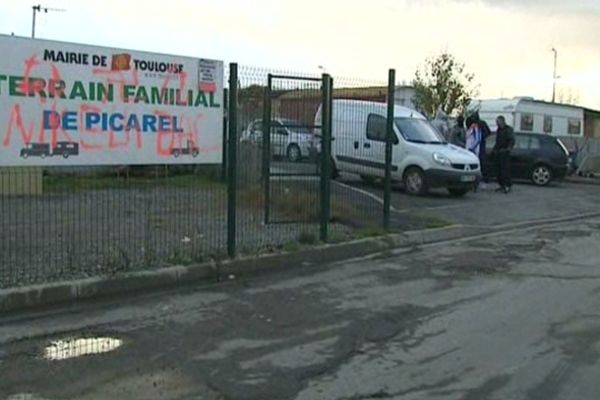 le camp où la police est intervenue