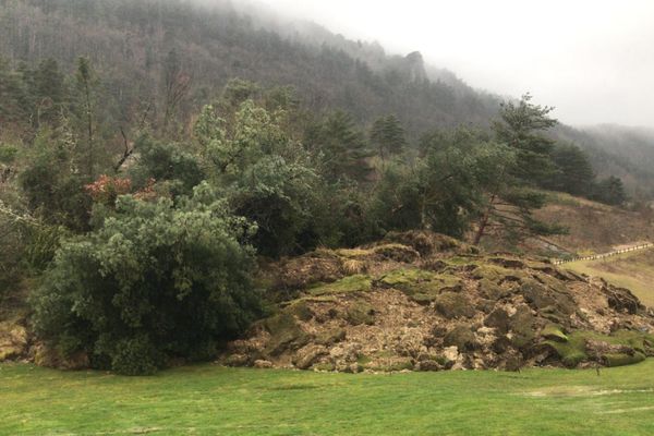 Le golf des Gorges du Tarn, à deux kilomètres de La Canourgue, en Lozère, le 12 février 2021. 