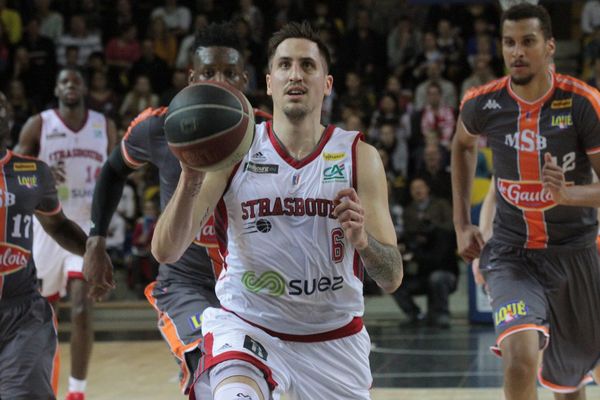 Paul Lacombe lors du match de ProA Strasbourg - Le Mans samedi 4 février 2017 