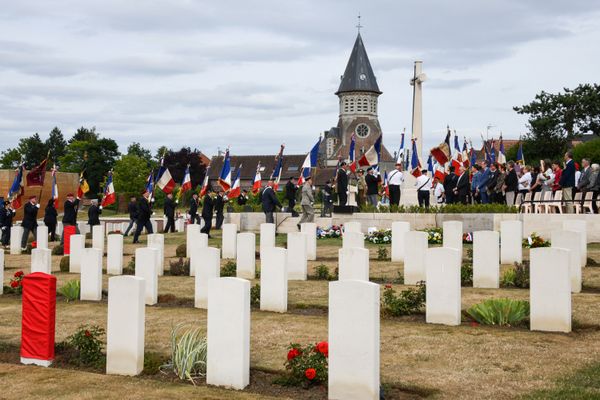 Le cimetière militaire Pheasant Wood, à Fromelles, en 2019. Il abrite les tombes des soldats australiens qui ont combattu pendant la Première Guerre mondiale.