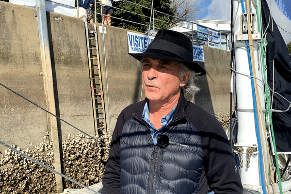 Le marin et artiste Titouan Lamazou est de retour aux Sables d'Olonne pour cette 10ᵉ édition du Vendée Globe.