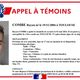 L'appel à témoins lancé le 6 mai 2024 par la gendarmerie de Haute-Garonne pour retrouver Rayan Combe.