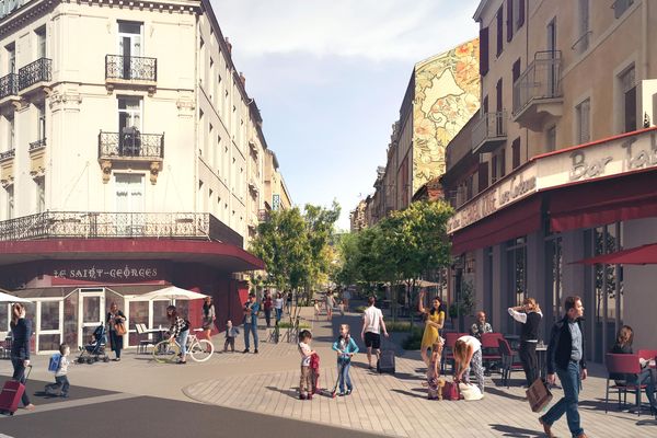 Le projet retenu pour l'aménagement de l'avenue Charras.