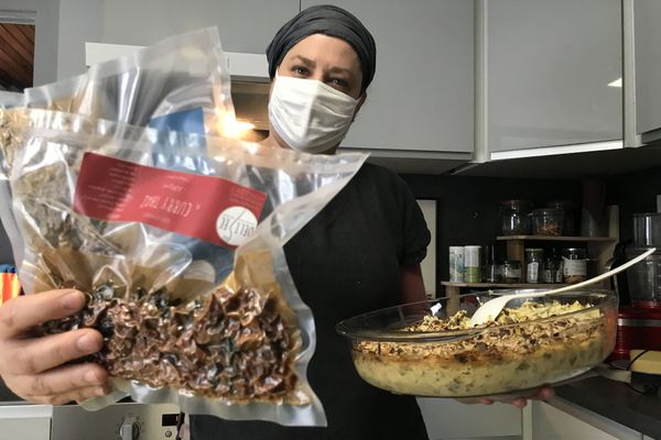 Anne-Lise Vacher a créé des plats déshydratés pour les aventuriers, depuis le plateau du Vercors.