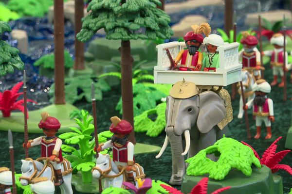 Le playmobil était roi pendant tout le week-end à Saint-Pryvé Saint-Mesmin dans le Loiret.