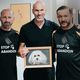 L'Alsacien Omer Demir a offert à Zidane un portrait de son chien.