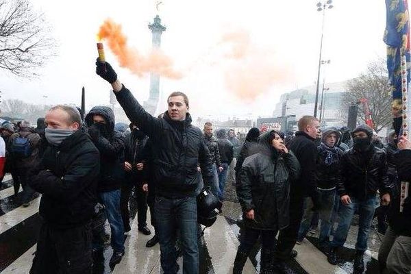 
Manifestation anti-Hollande à Paris, "Jour de colère", le 26 janvier 2014.