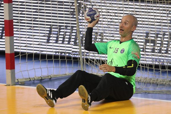 Thierry Omeyer, gardien du PSG, lors de l'EuroTournoi