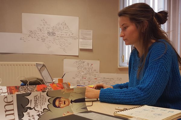 Maud Sarolles, designer, s'est installée dans la pépinière d'entreprise.