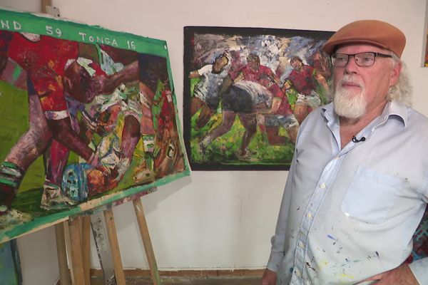 Reg Alcorn, peintre du rugby en Corrèze