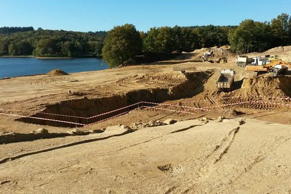 La première visite de chantier a eu lieu ce matin. 