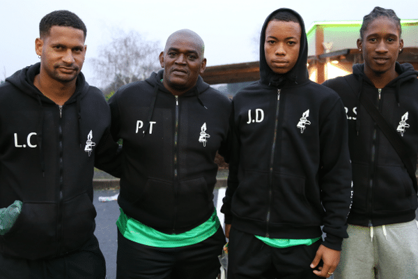 Loïc Chauvet, David Franciette, Jordy Delem et Illan Maingé du Club Franciscain