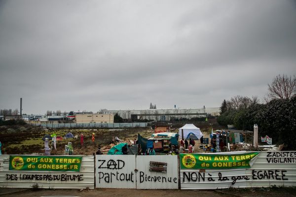 La première ZAD, Zone à défendre d'Île-de-France à Gonesse dans le Val-d'Oise.