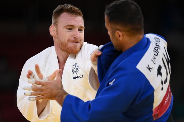 Axel Clerget, le 28 juillet 2021 aux Jeux olympiques de Tokyo.